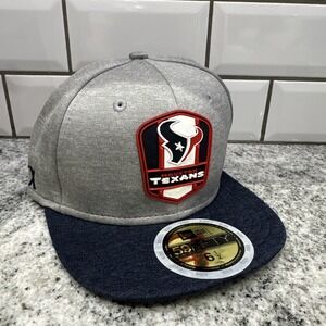 Houston Texans 2018 Onfield YOUTH New Era 59Fifty 6-1/2 Hat Cap‎ H-Town NEW NFL